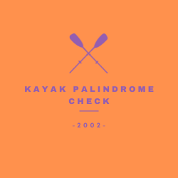 Kayak palindrome check preview