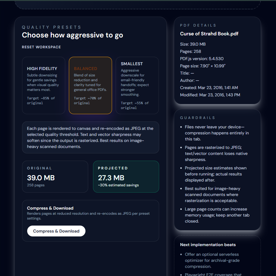 PDF Workbench Screenshot 3